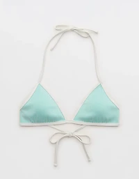 Aerie Ribbed Halter Triangle Bikini Top