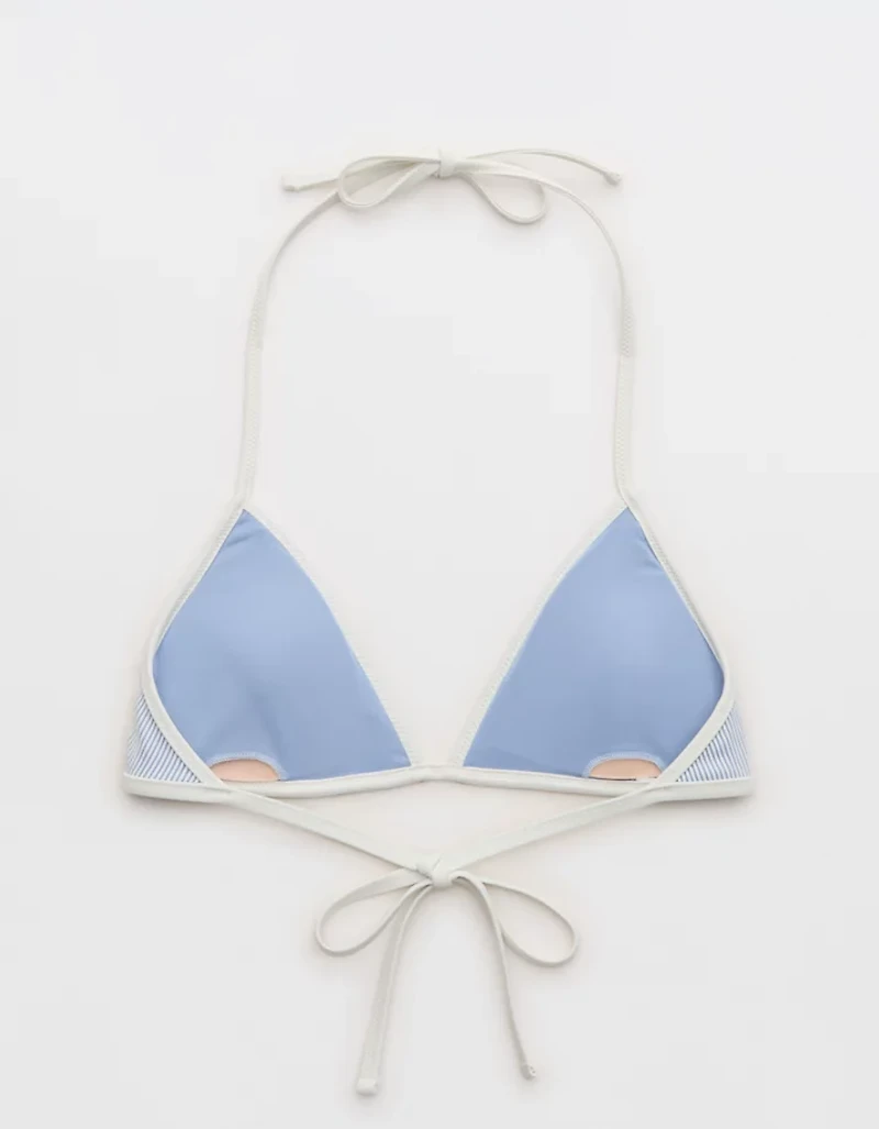Aerie Ribbed Halter Triangle Bikini Top