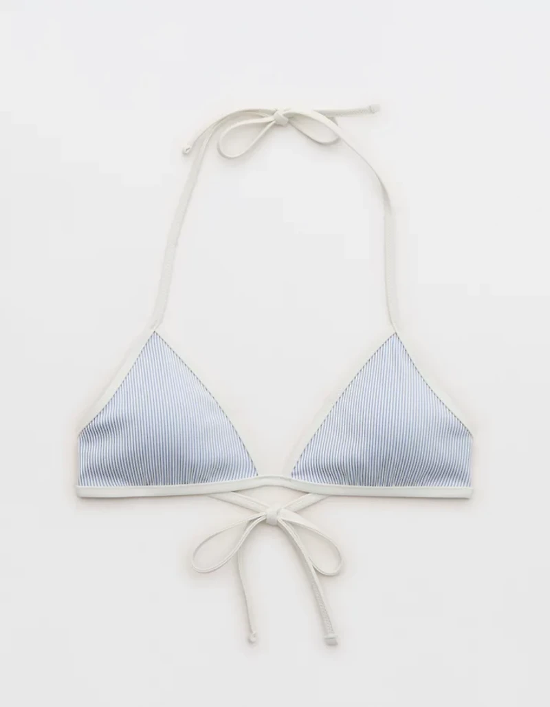 Aerie Ribbed Halter Triangle Bikini Top