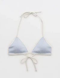 Aerie Ribbed Halter Triangle Bikini Top