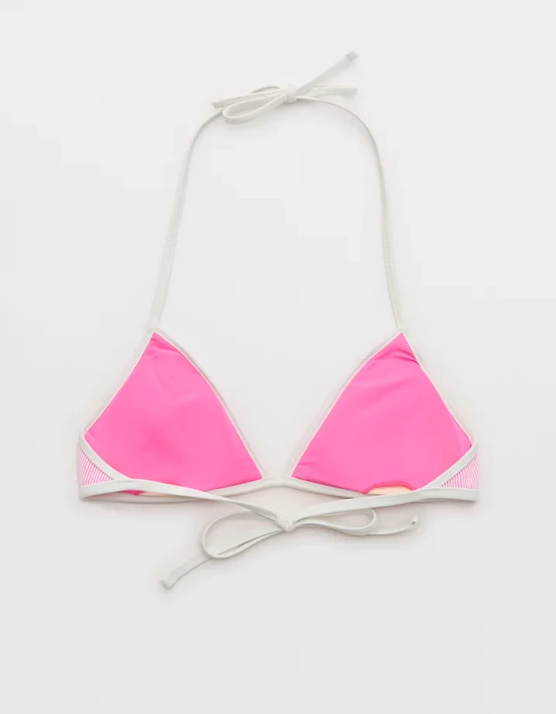 Aerie Ribbed Halter Triangle Bikini Top