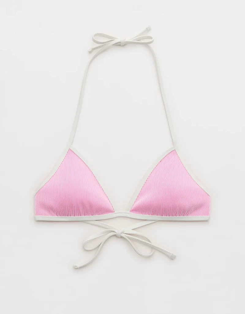 Aerie Ribbed Halter Triangle Bikini Top