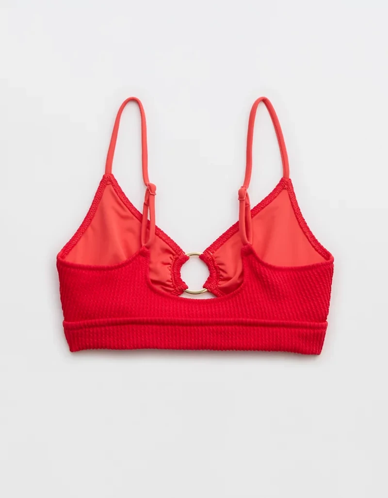 Aerie Crinkle Scoop Cutout Bikini Top