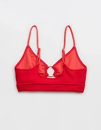 Aerie Crinkle Scoop Cutout Bikini Top