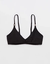 Aerie Beach Babe Shine Rib Voop Bikini Top