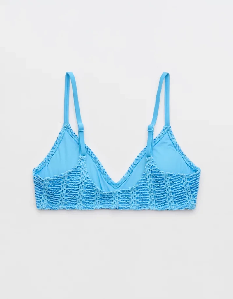 Aerie Cloudweave Crochet Voop Bikini Top