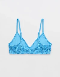 Aerie Cloudweave Crochet Voop Bikini Top