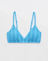 Aerie Cloudweave Crochet Voop Bikini Top