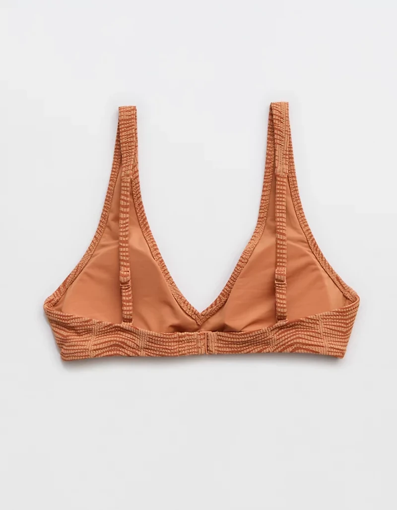 Aerie Jacquard Wide Strap Voop Bikini Top