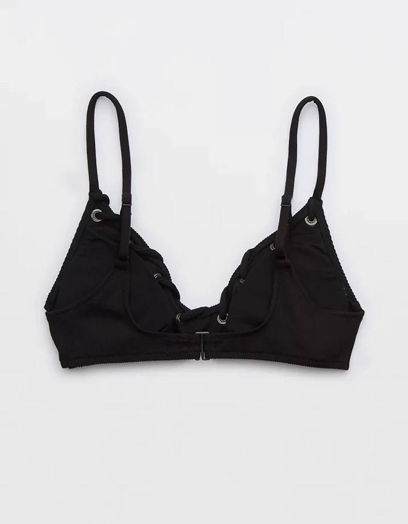 Aerie Ribbed Voop Bikini Top
