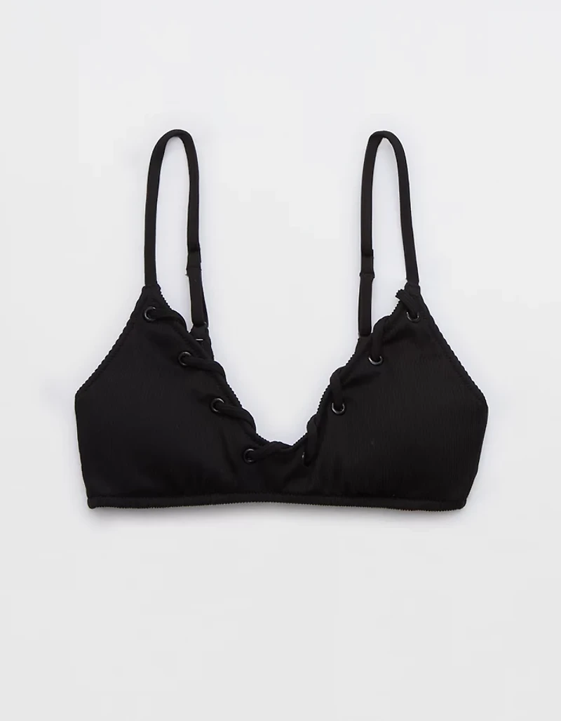 Aerie Ribbed Voop Bikini Top