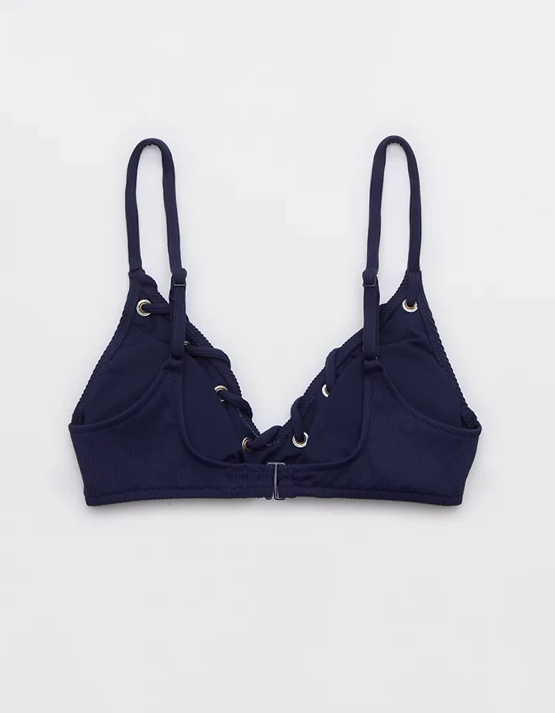 Aerie Ribbed Voop Bikini Top