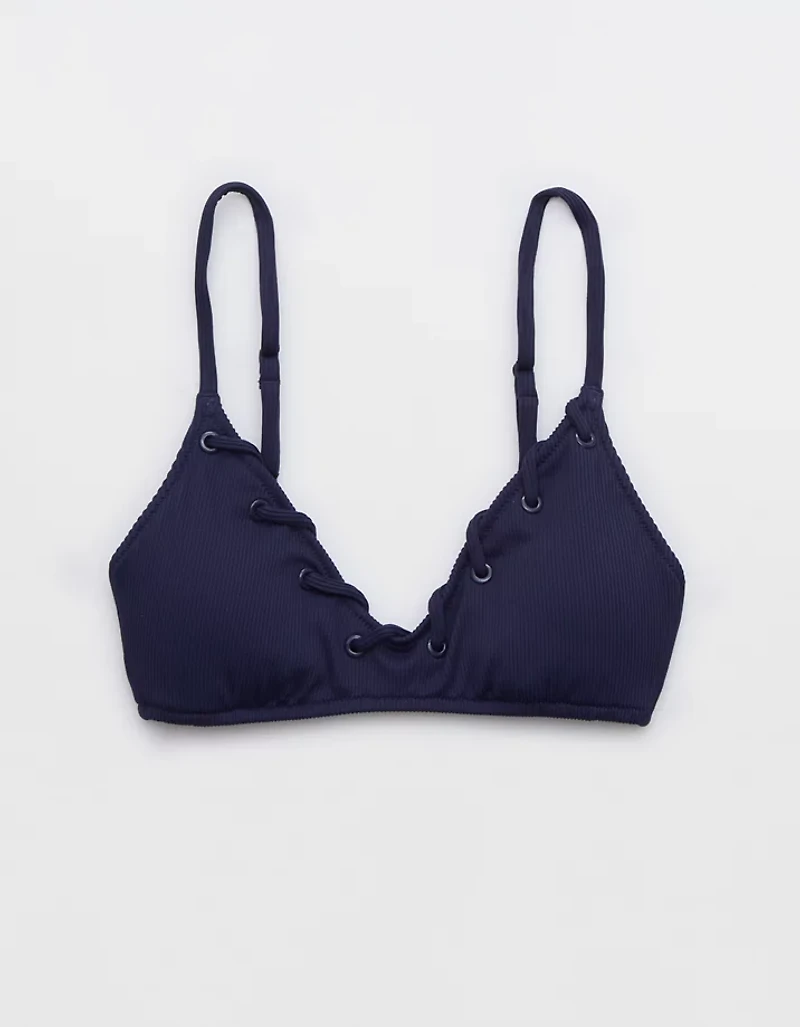 Aerie Ribbed Voop Bikini Top