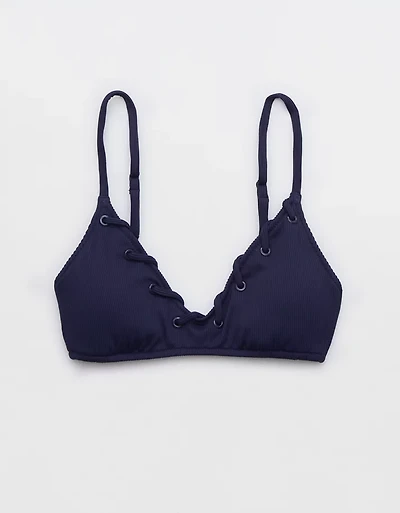 Aerie Ribbed Voop Bikini Top