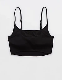 Aerie Ribbed Scoop Longline Bikini Top