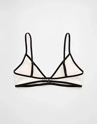 Aerie Skinny Strap Voop Ribbed Bikini Top