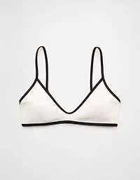 Aerie Skinny Strap Voop Ribbed Bikini Top