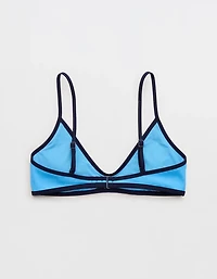 Aerie Skinny Strap Voop Ribbed Bikini Top