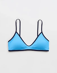 Aerie Skinny Strap Voop Ribbed Bikini Top