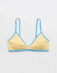 Aerie Skinny Strap Voop Ribbed Bikini Top