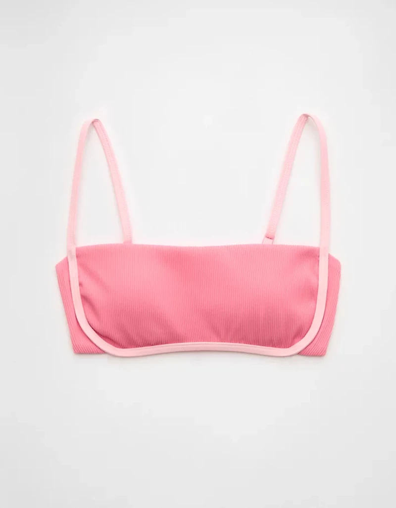 Aerie Straight Scoop Ribbed Bikini Top