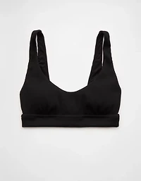 Aerie Banded Wide Strap Scoop Ribbed Bikini Top