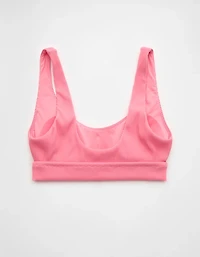 Aerie Banded Wide Strap Scoop Ribbed Bikini Top