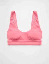 Aerie Banded Wide Strap Scoop Ribbed Bikini Top