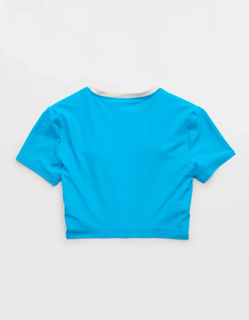 Aerie Crop Tee Bikini Top
