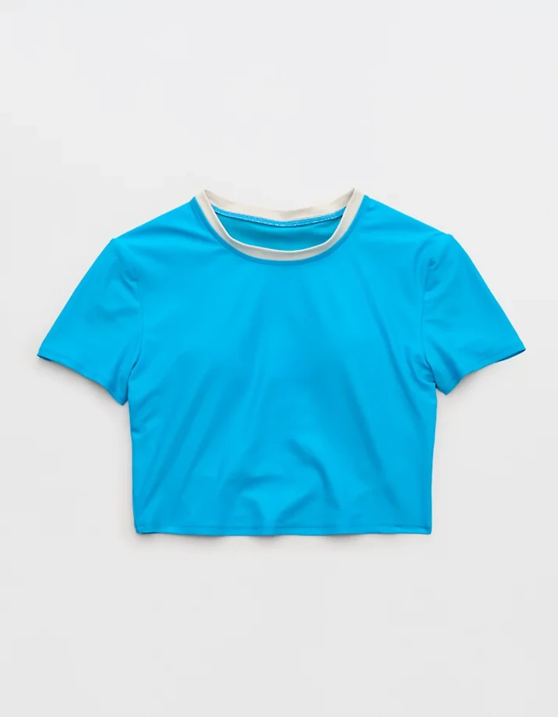 Aerie Crop Tee Bikini Top
