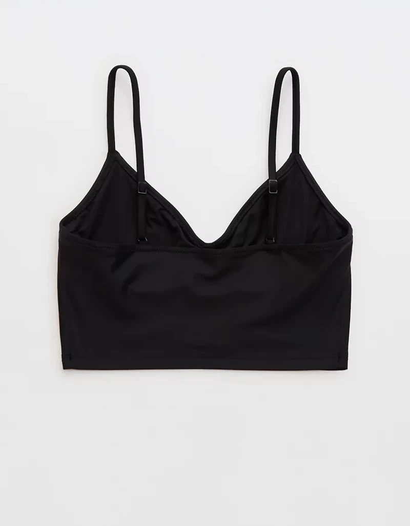 Aerie Ruched Longline Scoop Bikini Top