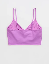 Aerie Ruched Longline Scoop Bikini Top