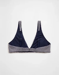 Aerie Seersucker Wide Strap Voop Bikini Top