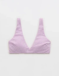 Aerie Seersucker Wide Strap Voop Bikini Top