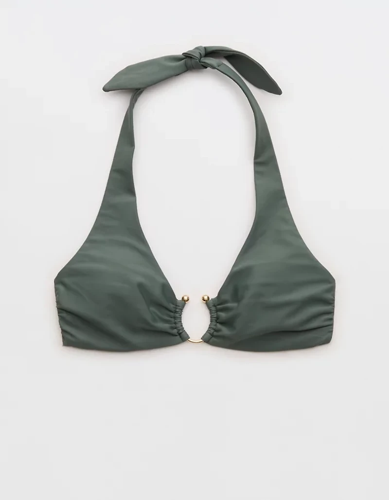 Aerie Horseshoe Ring Halter Voop Bikini Top