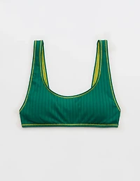Aerie Low Scoop Ribbed Bikini Top