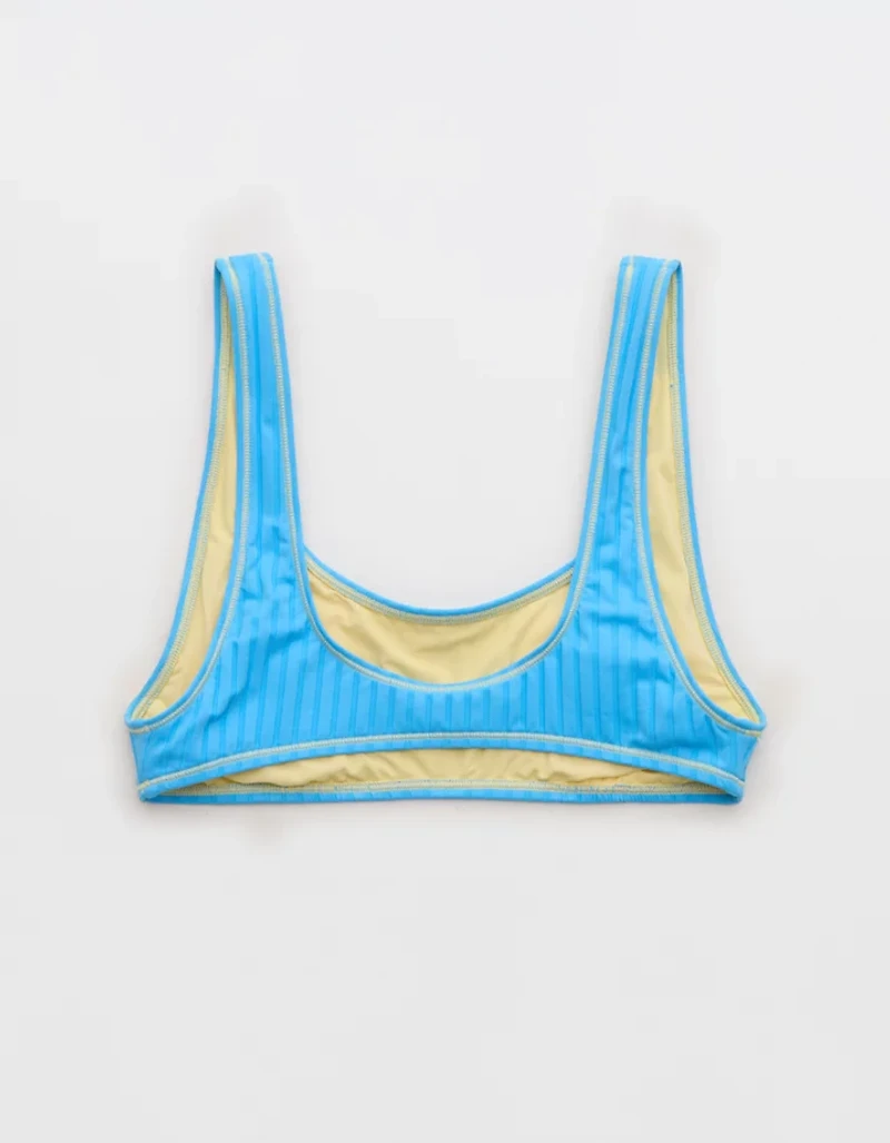 Aerie Low Scoop Ribbed Bikini Top