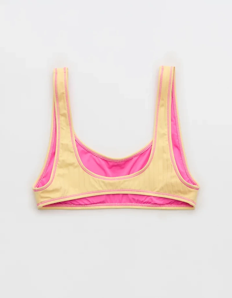 Aerie Low Scoop Ribbed Bikini Top