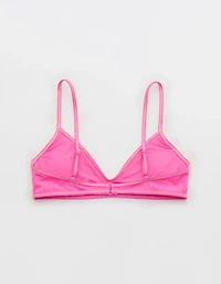 Aerie Skinny Strap Voop Ribbed Bikini Top