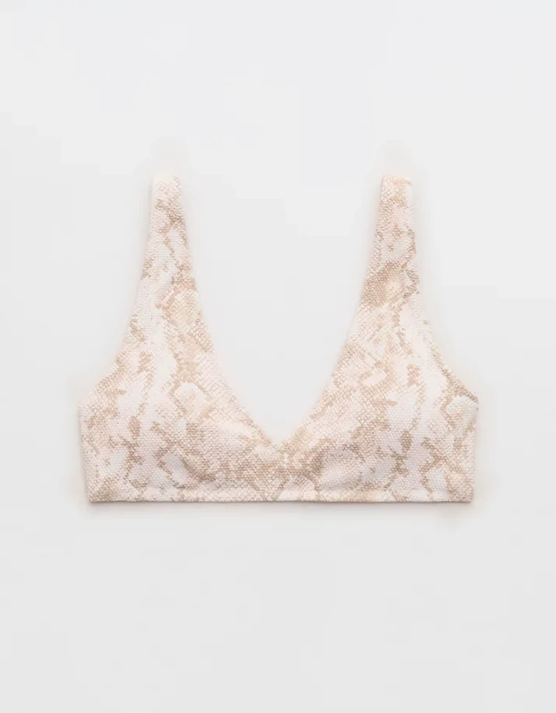 Aerie Pique Wide Strap Voop Bikini Top