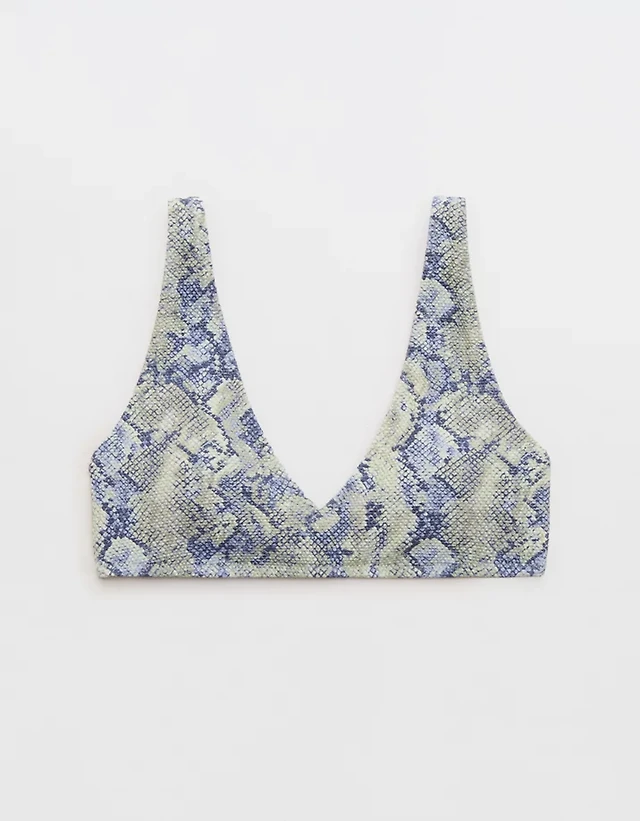 Aerie Pique Wide Strap Voop Bikini Top