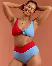 Aerie Ribbed Twist Bikini Top