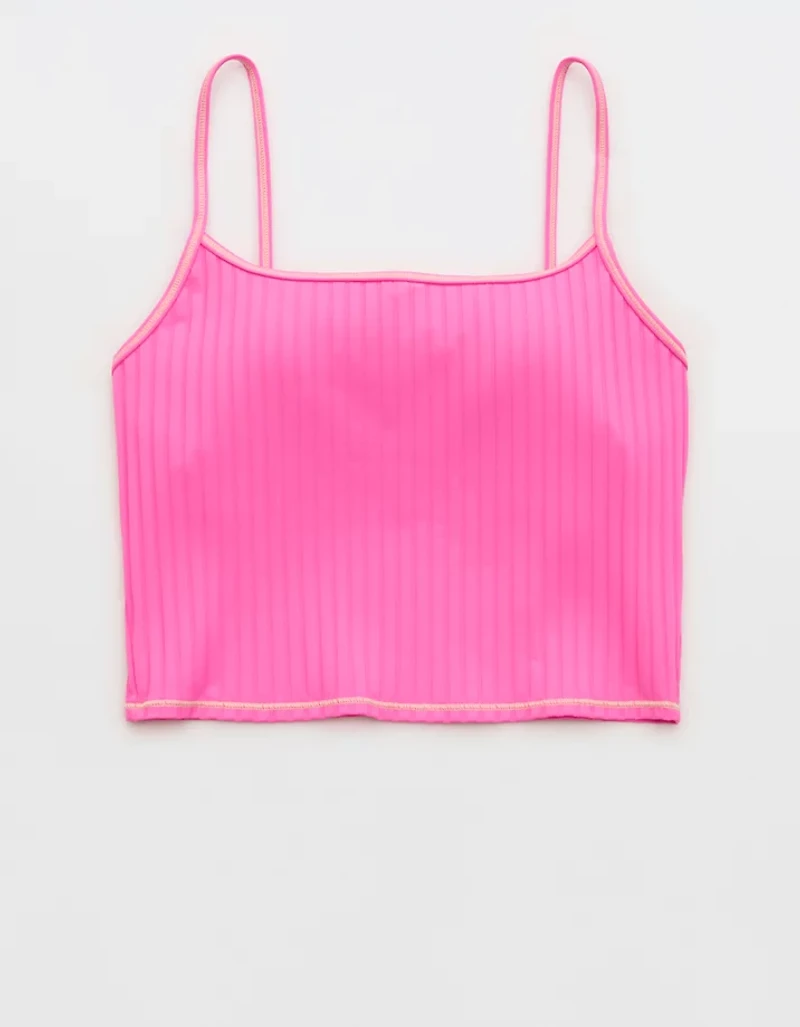 Aerie Ribbed Tankini Bikini Top