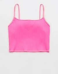 Aerie Ribbed Tankini Bikini Top