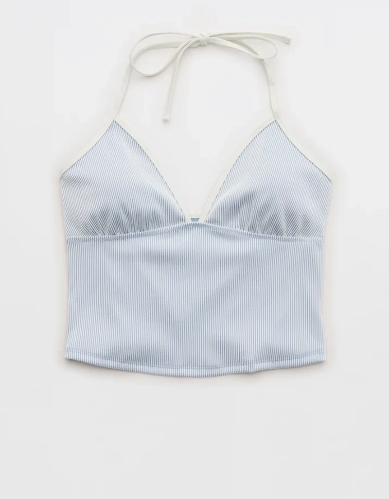 Aerie Ribbed Halter Tankini