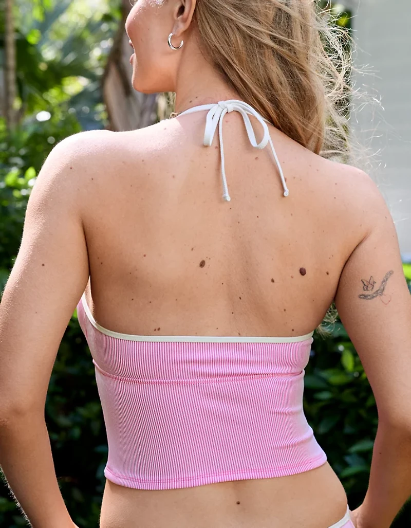 Aerie Ribbed Halter Tankini
