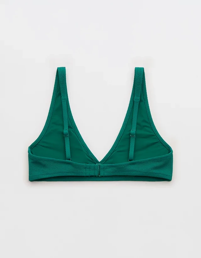 Aerie Pique Wide Strap Voop Bikini Top
