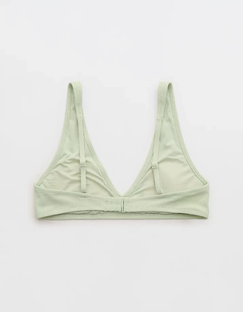 Aerie Pique Wide Strap Voop Bikini Top