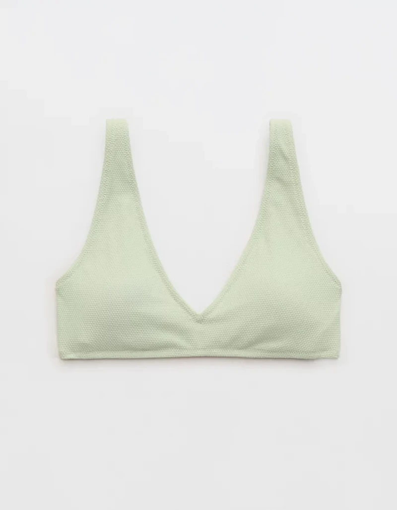 Aerie Pique Wide Strap Voop Bikini Top