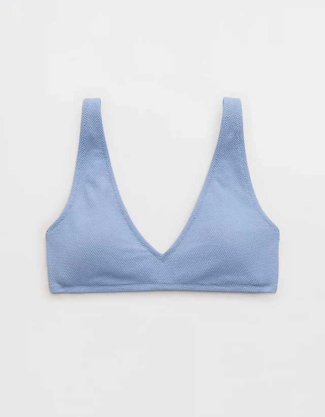 Aerie Pique Wide Strap Voop Bikini Top
